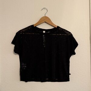 Womens Lululemon All Yours Crop Tee *Veil